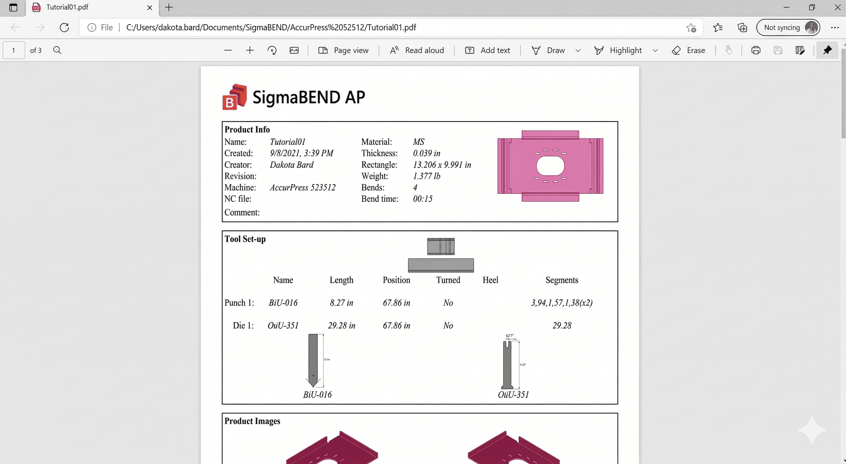 SigmaBEND Arayüz 4